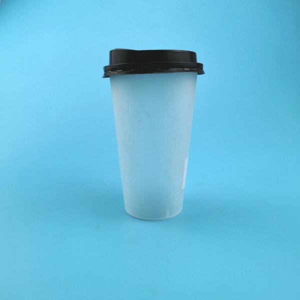 350ml Milkshake Disposable Bubble Tea Cups Cylinder Shape