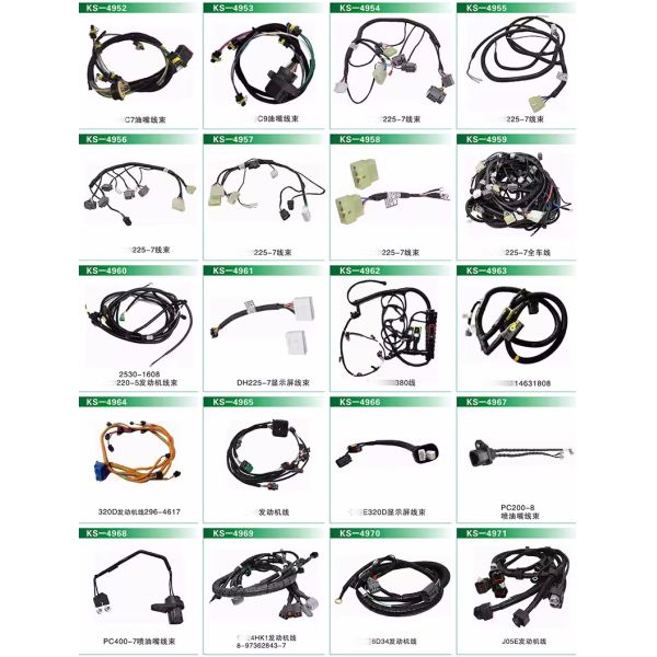 E320C Excavator Cab External Wiring Harness Assemble 186-4605 for  CAT320C Main Harness 1864605