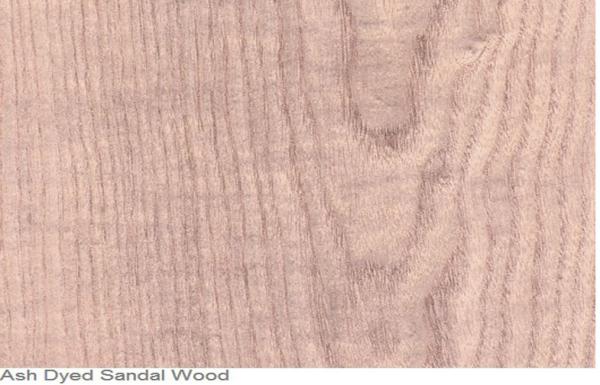 Red Ash Dyed Wood Veneer Natural Sliced Cut , Thin Wood Veneer Panels