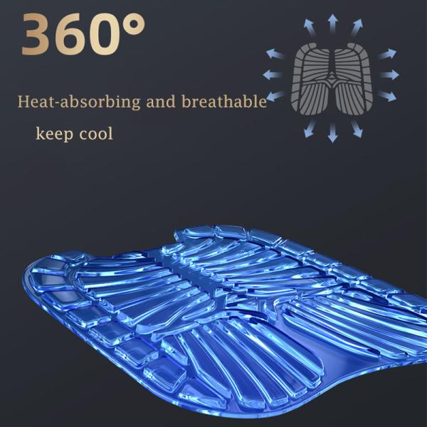 Breathable Chair Pads Honeycomb Design Absorbs Pressure Egg Gel Seat Cushion for Car
