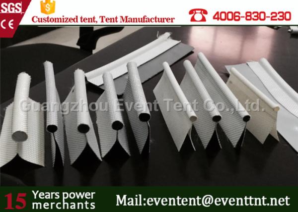 550gsm PVC fabric 35mm double flap keder tent accessories for tent
