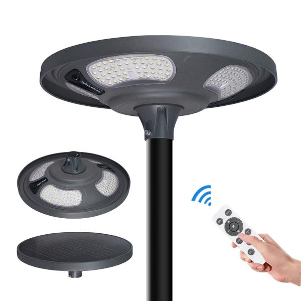 6500K CCT の太陽光ガーデンライトで,よく照明された屋外環境を作成します