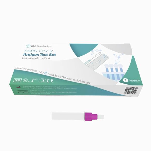 15 - 20 Minutes Nasopharyngeal Rapid Test 70mm SARS-CoV-2 1 Piece