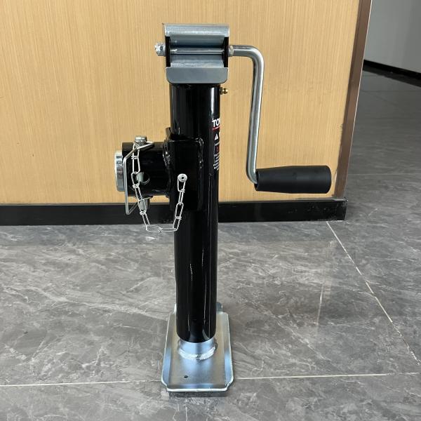 Pipe Mount Swivel Sidewind Trailer Jack Stands 15 Lift 2000lbs Capacity