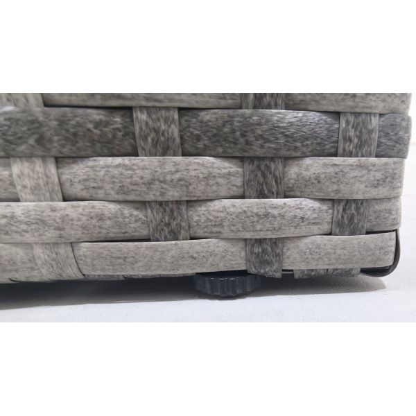 Furniture Wholesaler Outdoor Living Seating Sectional Poly Rattan Wicker Garden Chair China Customized Love Chair and Bench