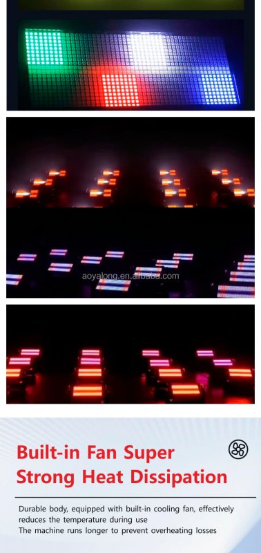 PS350Y LED 350W Waterproof Moving Head Strobe Light With Light Guide Rod DJ Disco Stage Effect Lights Pixel Strobe IP65