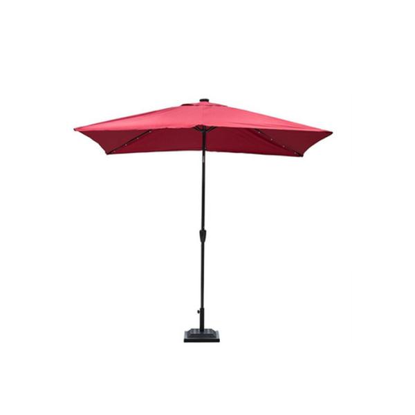 Зонтик пляжа очаровательного сада УЛЬТРАФИОЛЕТОВЫЙ привел вал алюминия ткани полиэстера светов