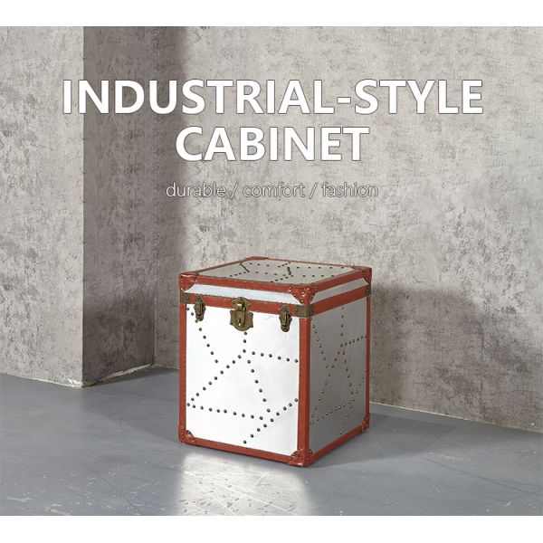Nidea #308 Industrial Aluminum Sheet Living Room Trunk Cabinet Home Furniture Multifunction Durable Handmade