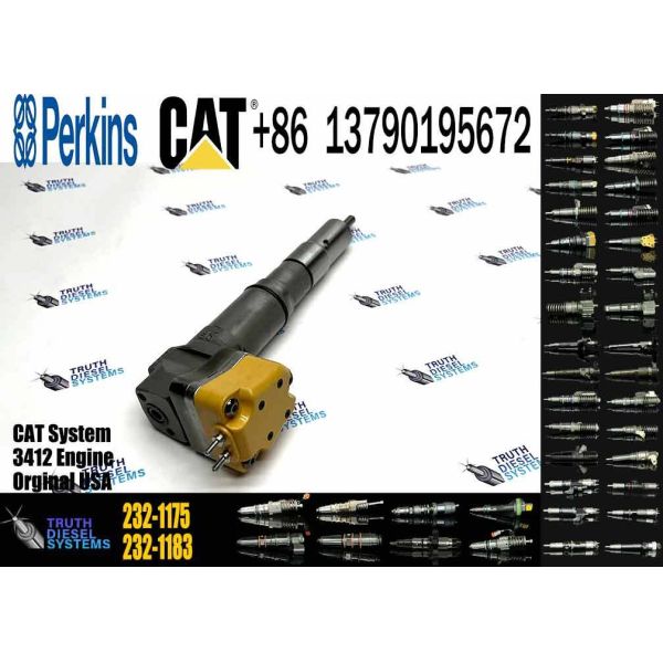 Fuel Injector 174-7526 232-1183 232-1171 232-1175 20R0758 232-1173 232-1168 174-7528 for 3412E 3408E Engine