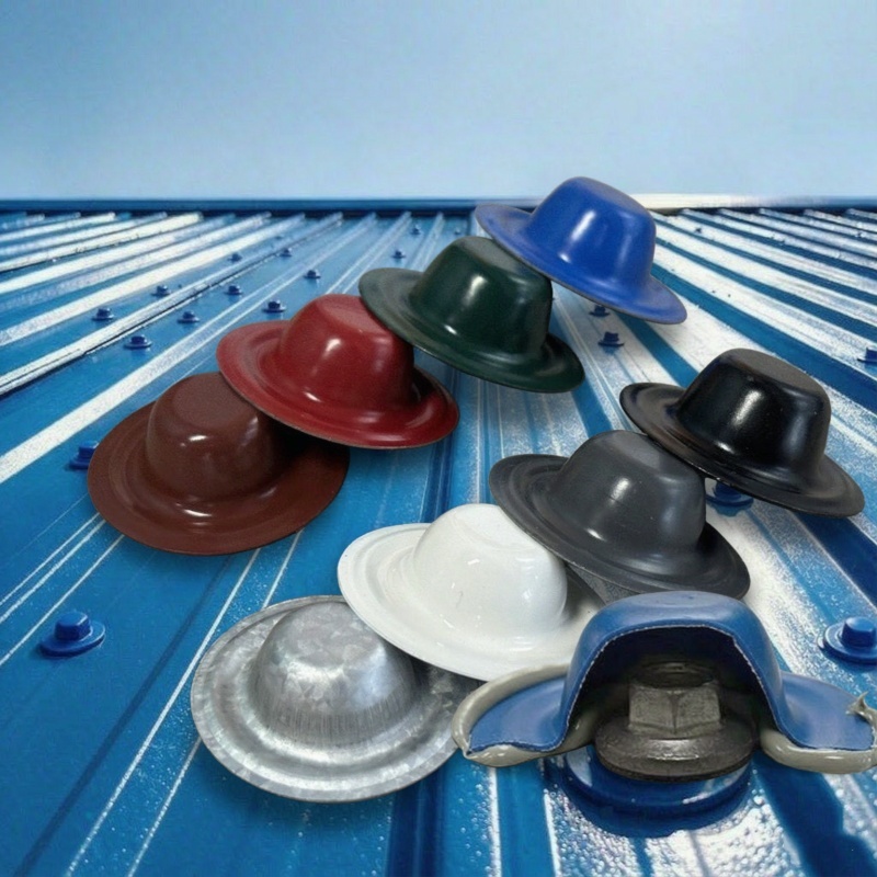 Waterproof Metal Roof Screw Cap Covers ZAM Steel Seal Existing Screw Heads To Prevent Leaks