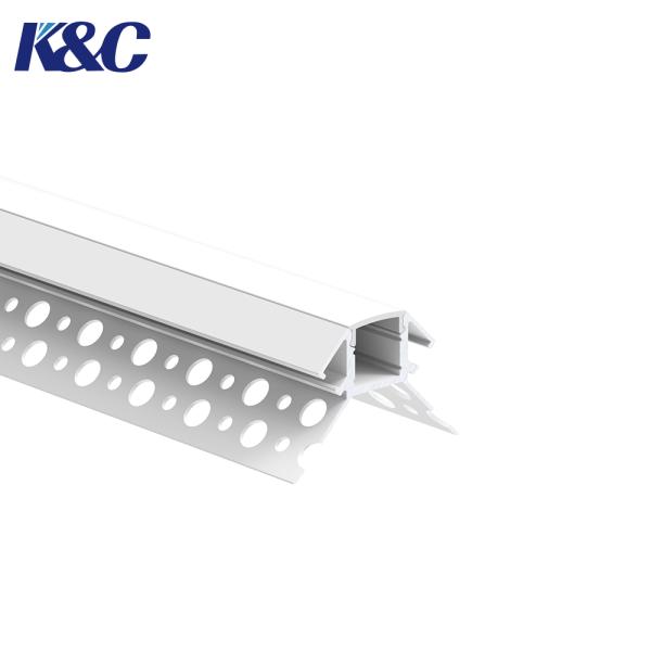 6061-T6 Aluminum Alloy LED Plasterboard Profile with Integrated Diffuser and Sandblasting Oxidation for Uniform Lighting