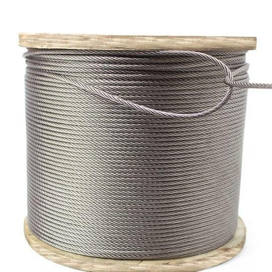 Smooth Surface Stainless Steel Wire Rope for Durable Sling in Customized Design