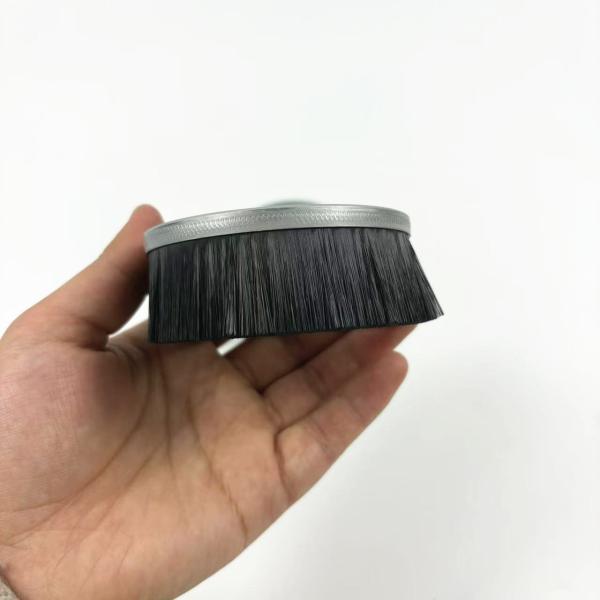 Customized Industrial Disc Brush Seal Black Nylon Cup Shape Ring Strip Brush