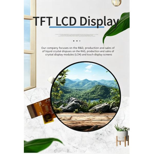 1.3 Inch TFT Color Display with240*240 Resolution and Touch Panel, 4-wire SPI  Interface, Driving IC GC9A01  All angle 2 Leds