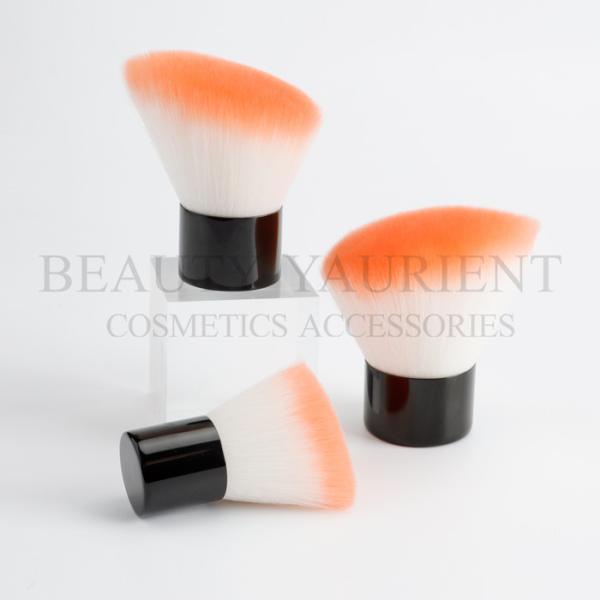 Silkscreen Logo Synthetic Kabuki Blush Brush Angled Travel Kabuki Brush