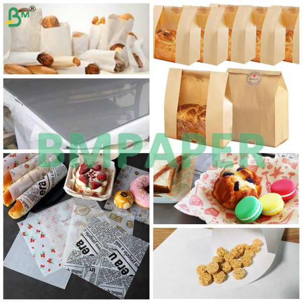 MG White & Brown Kraft Paper 30-80gsm Food Grade Machine Glazed Paper