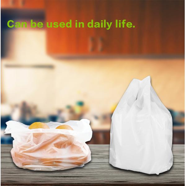 Compostable 30cm Width Biodegradable T Shirt Bag PLA PBAT