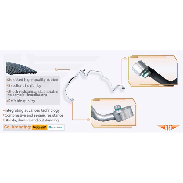 Volkswagen 5C0820741C Discharge AC Pipe Fits 11-14 Passat Jetta 2.0L        