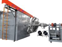 Machine de moulage par rotation à navette à commande PLC pour la production de précision