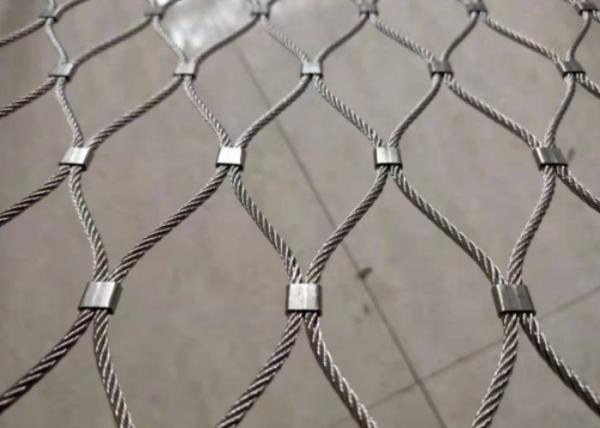 Ferruled 2mm Zoo Netting 50*50mm SS316L Stainless Steel Zoo Mesh