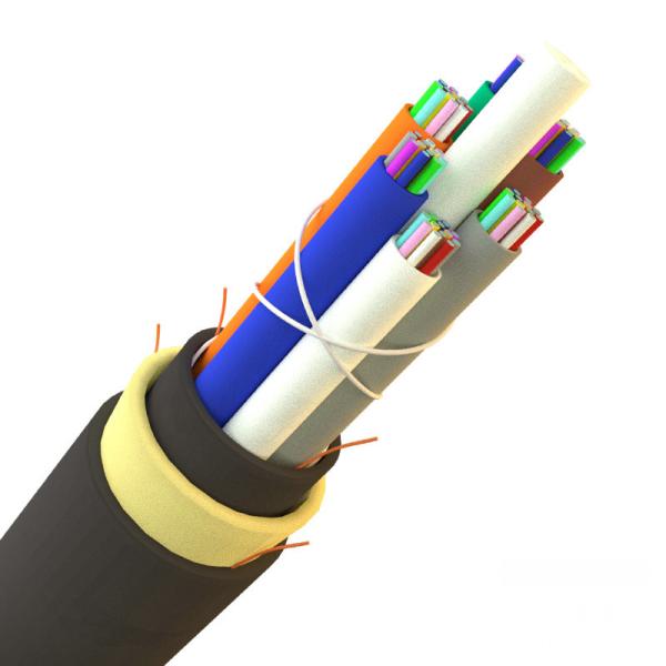 12 24 48 Hilos ADSS Fiber Cable 200kg/km 2 4 Core 6 24 48 96 Hilos 4km Single / Double Jacket