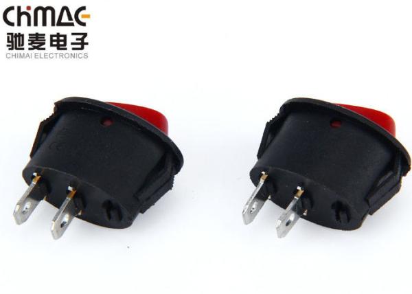 Kcd5 Oval T85 Rocker Switch Colored Low Current 5A PA66 / ABS With Lamp