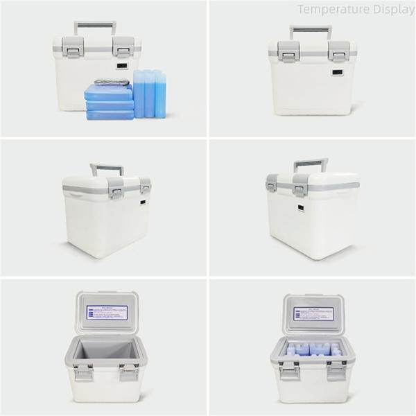 Portable Medical Blood Transport Vaccine Cooler Box For Traveling Ice Cold Chain Transport