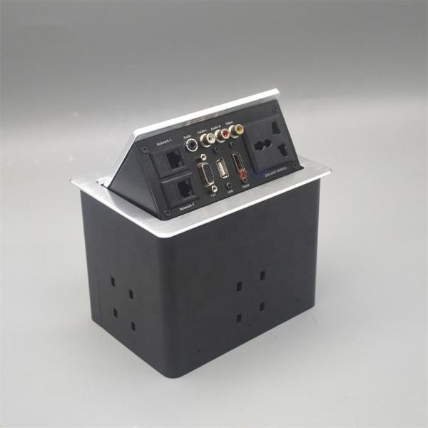 Conference tabletop pop up socket for the desk mount hidden power socket with data