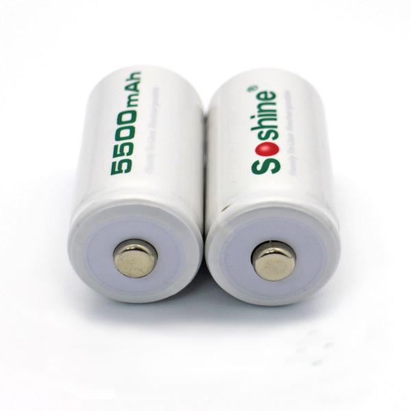 Soshine C Size Rechargeable Batteries 1.2V NiMH 5500mAh