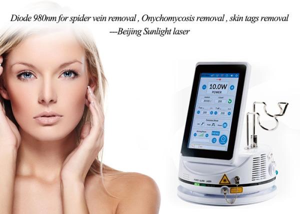 Vascular Therapy Spider Vein Removal Machine 980nm Diode Laser Stable Performance