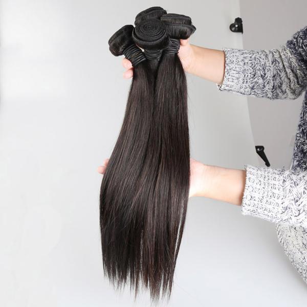 Silky Straight Wave Indian Virgin Hair Extensions Customized Texture And Length