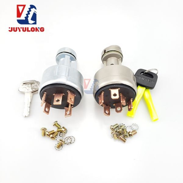 JUYULONG Good Quality Excavator Parts for PC60120 200 220-6-7-8 Starter Ignition Switch Keys Made in Guangdong