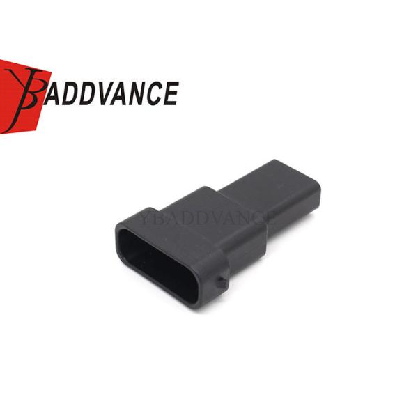 12 Pin Black Waterproof Automotive Electrical Connectors Male Housing