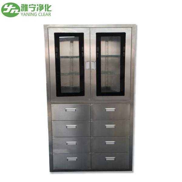 Stainless Steel SUS304 Hospital Medicine Cabinet Office File Cabinet Instrument Cabinet