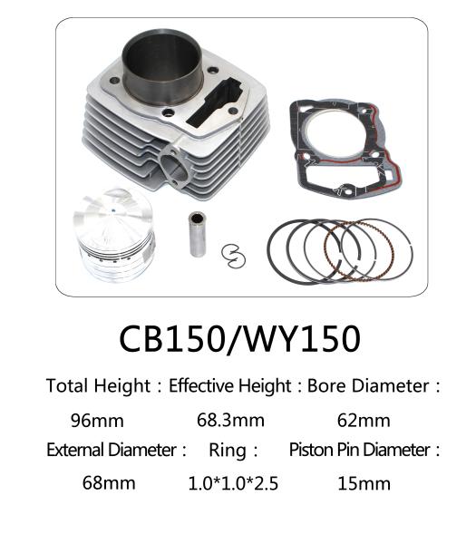 Good performance motorcycle cylinder kit for CB125 with other accessories