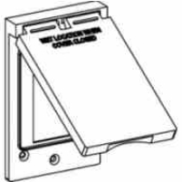 Алюминий поднял прямоугольные погодостойкие крышки штепсельной розетки крышек коробки электрические