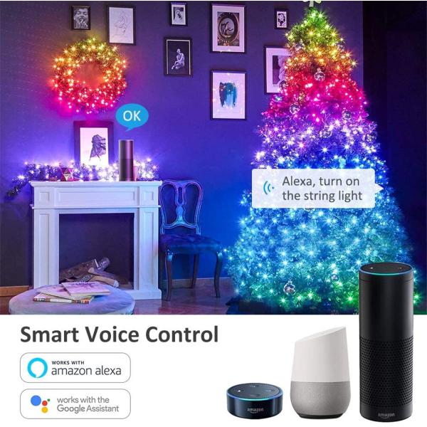 Outdoor String Lights 38Ft 40LED Decorative Lights for Patio Party Wedding Christmas Tree,USB