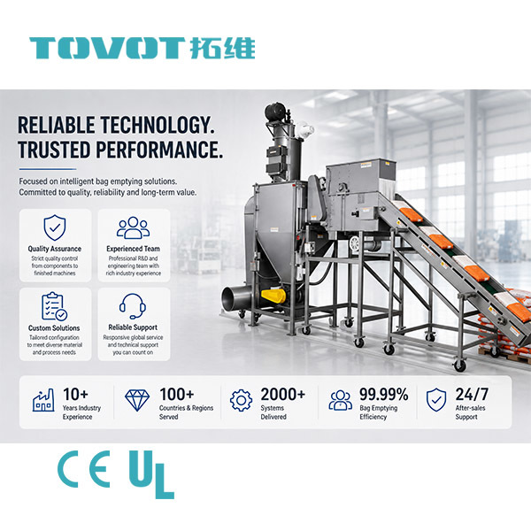 600bags/hour Automatic Bag Emptying Machine SS304 For Plastic Raw Materials / Bulk Materials