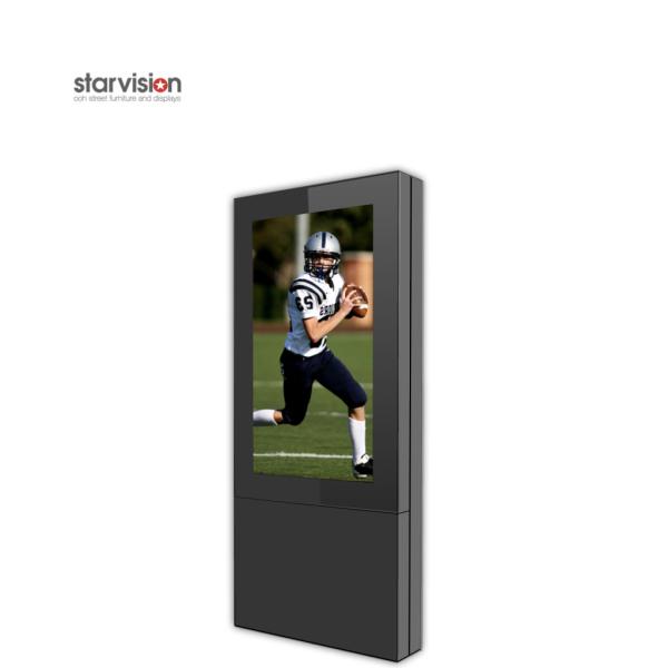 55inch Exterior Floor Standing Outdoor Digital Signage 2500 Cd/M2 LCD Advertising Kiosk