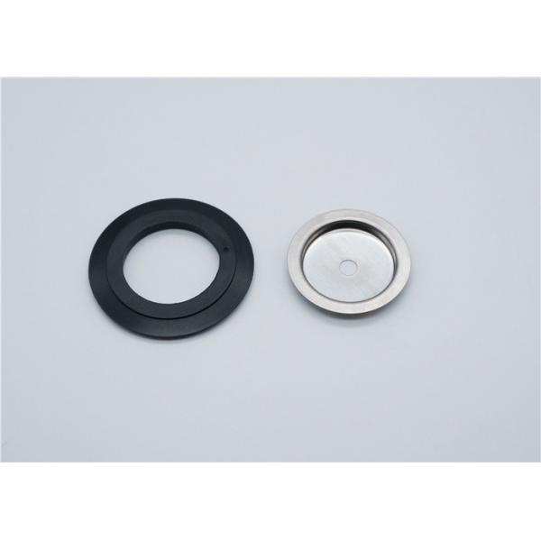 Black Kitchen Sink Strainer Waste Plug Replacement Seal PVC Corrosion Resistance