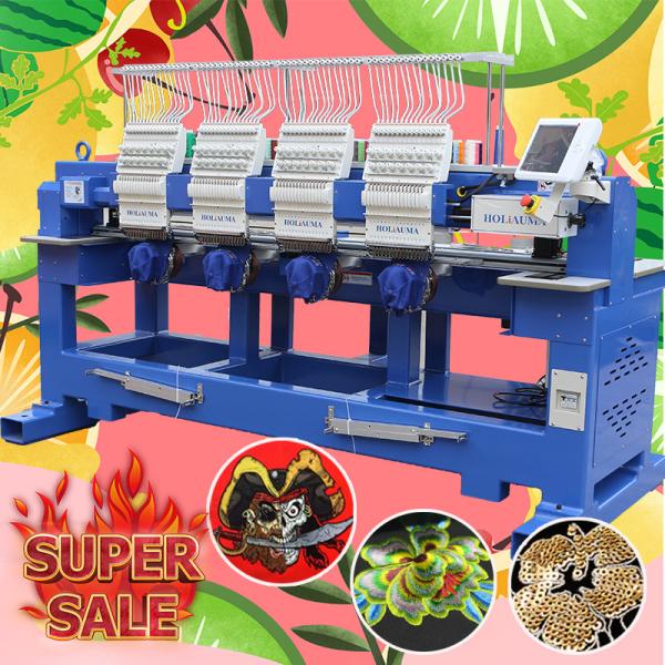 Not second hand embroidery machine HO1504H like tajima embroidery machine 15 needle cap t-shirt flat computer embroidery