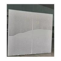 Panneau de placage d'aluminium perforé à l'épreuve du feu