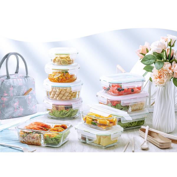 Microwavable пищевой контейнер боросиликатного стекла 950ml