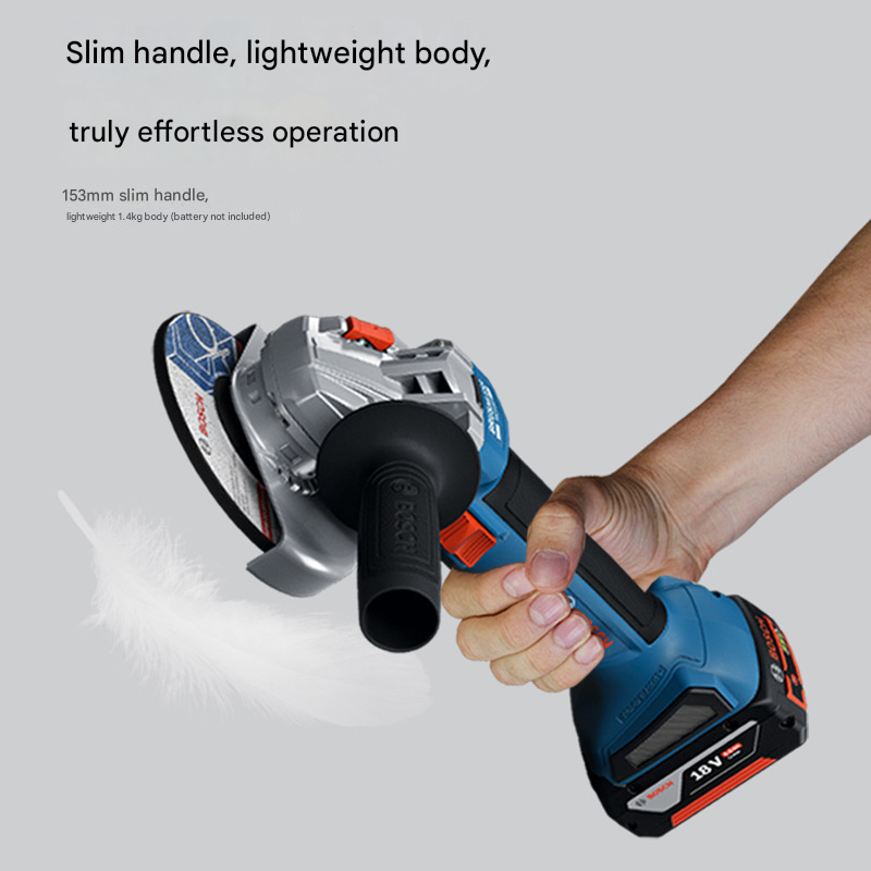 18V Brushless Cordless Angle Grinder GWS 18V‑8 100mm 11000RPM M10 Thread Power Cutting Grinding Tool