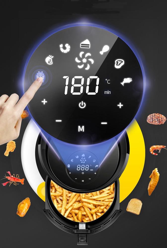 Fryer свободного воздуха масла цифрового дисплея 3.0L домочадца