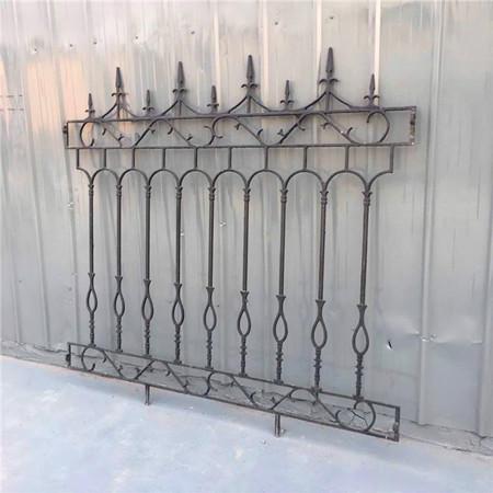 Classical Street Decorative Rod Iron Fence Powder Coated Cast Iron Garden Fence