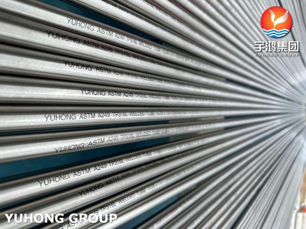 Tubes soudés en acier inoxydable ASTM A249 TP316L pour le génie marin
