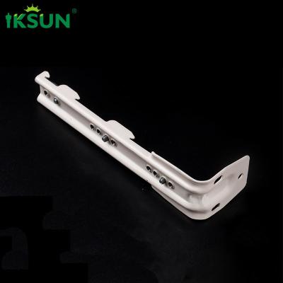 Wall Mount Triple Curtain Track Brackets White For Curtain Rod Track