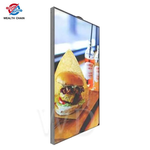 Double Sided FCC Certified 350 Nits LCD Advertising Equipment For Restaurants