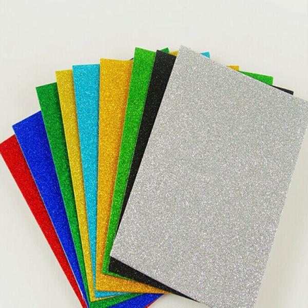 Handmade Materials Glitter EVA Foam Sheet Customized Textured Foam Sheet